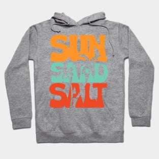 Sun Sand & Salt | Ocean Vibes | T Shirt Design Hoodie